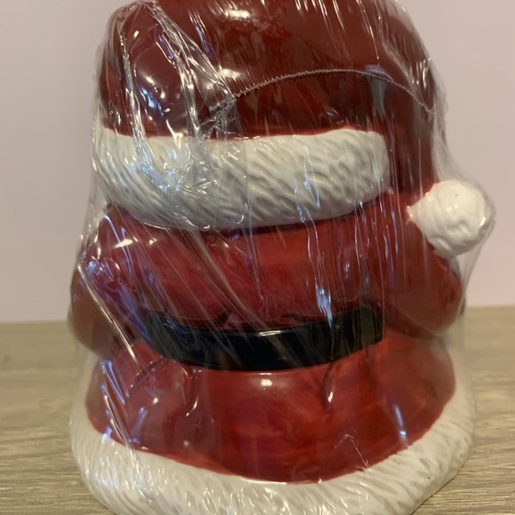 NEW Fitz & Floyd Essentials Ceramic Jolly St. Nick w/Candle - Picture 4 of 7